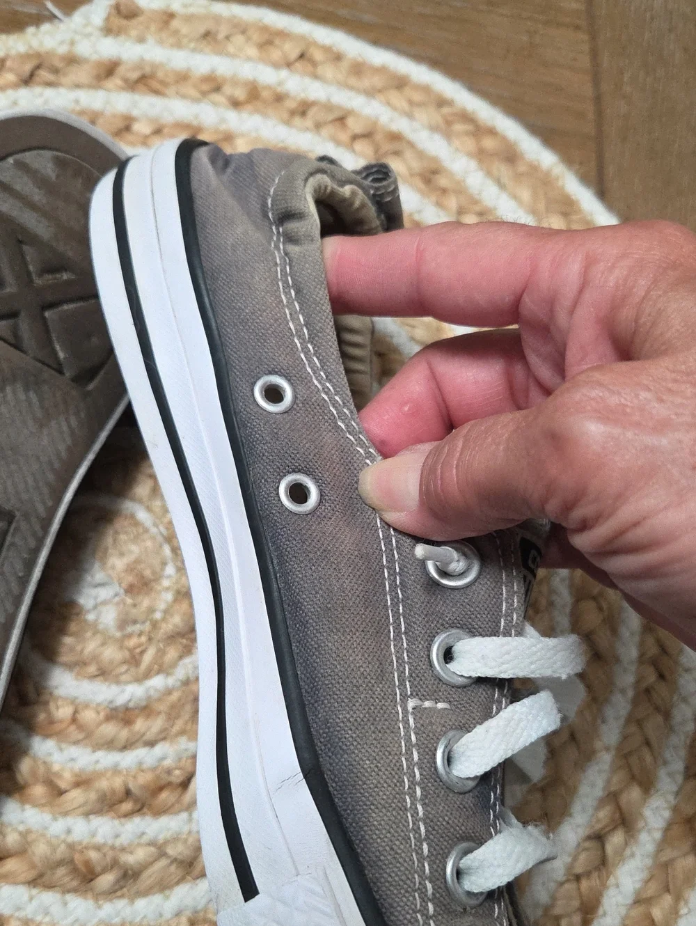 Converse All Star Shoreline Slip On Sneakers,in Grey, Size 9 - Picture 11 of 12